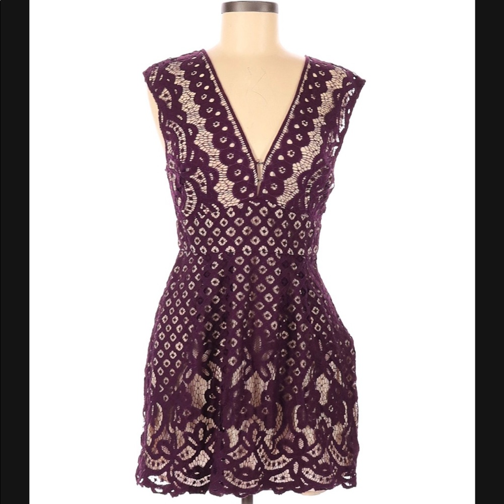 Forever 21 Cocktail Dress, Size 8, Maroon/Purple